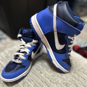 Nike Kids Blue and White Sneakers